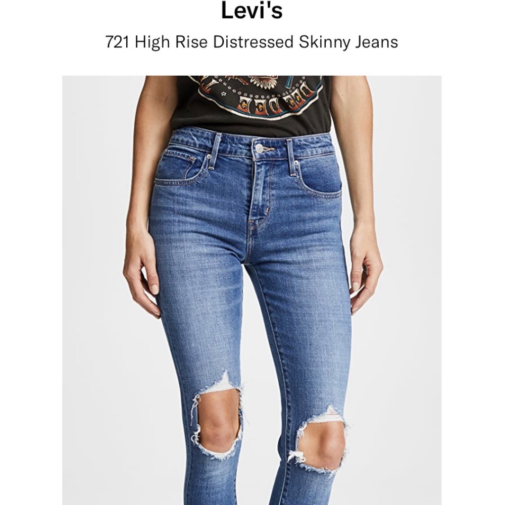 Levi’s 721 high rise skinny jeans